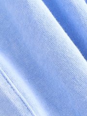 Blue 100% Cotton Summer Midi T-Shirt Dress - Image 8 of 8
