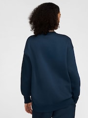 Nike Navy Oversized Phoenix Fleece Crew Neck Sweatshirt - Image 2 of 7