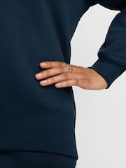 Nike Navy Oversized Phoenix Fleece Crew Neck Sweatshirt - Image 6 of 7