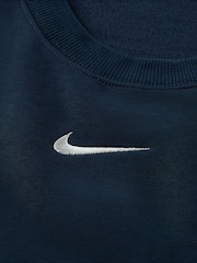 Nike Navy Oversized Phoenix Fleece Crew Neck Sweatshirt - Image 7 of 7