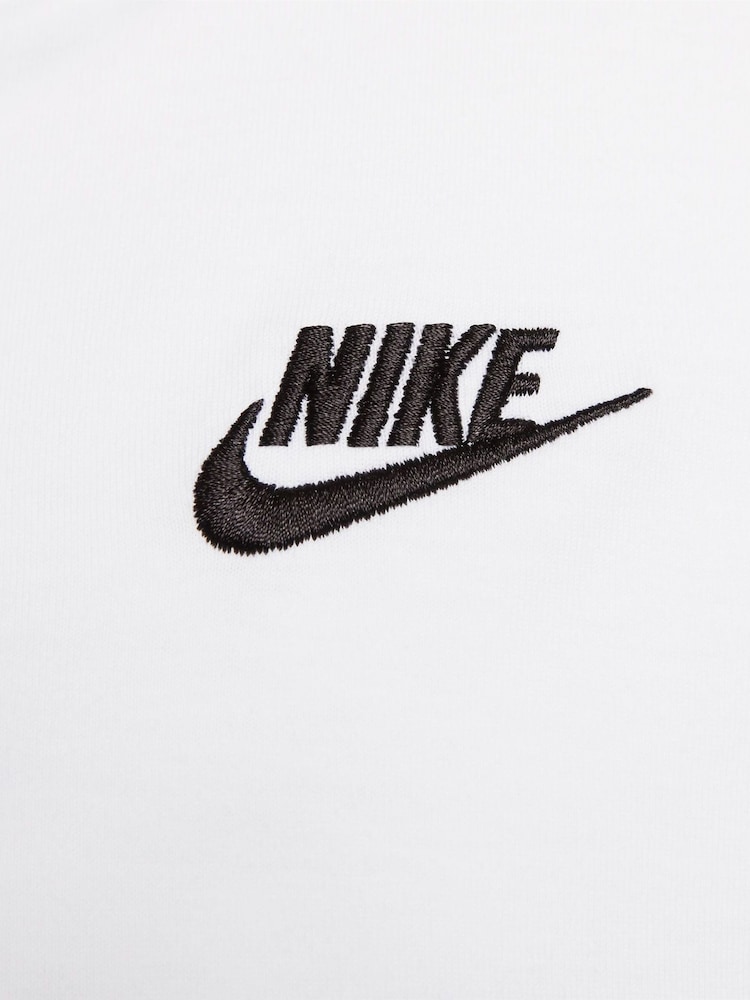 Nike White Curve Sportswear Club Essentials T-Shirt - Image 5 of 5 Nike White Curve Sportswear Club Essentials T-Shirt - Image 5 of 5