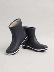 Seasalt Cornwall Navy Blue Storm Chaser Wellies - Image 3 of 5