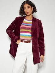 Monsoon Red Amy Structured Blazer - Image 1 of 5