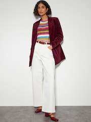 Monsoon Red Amy Structured Blazer - Image 2 of 5