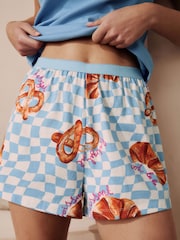Blue Croissant - Cotton Rib Vest Short Set Pyjamas - Imagen 6 de 9