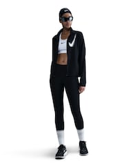 Nike Black Swoosh DriFIT Running Jacket - Image 1 of 5