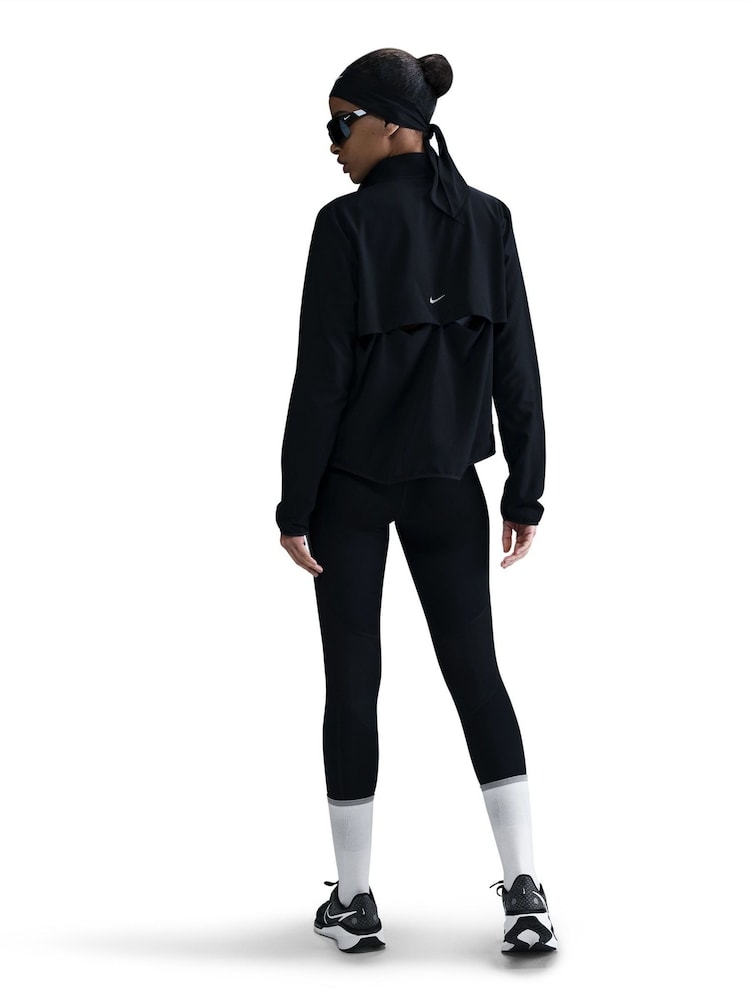 Nike Black Swoosh DriFIT Running Jacket - Image 2 of 5