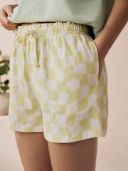 Sage Green Lemons 100% Cotton Graphic Short Sleeve Pyjamas - Image 10 of 10