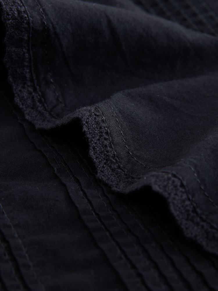 Black 100% Cotton Ruffle Vest Short Set Pyjamas - Image 9 of 9 Black 100% Cotton Ruffle Vest Short Set Pyjamas - Image 9 of 9
