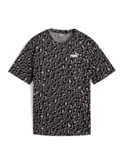 Puma Black Womens ESS+ ANIMAL Relaxed 100% Cotton T-Shirt - Image 4 of 5