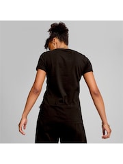 Puma Black Womens ESS+ ANIMAL 100% Cotton T-Shirt - Image 3 of 5