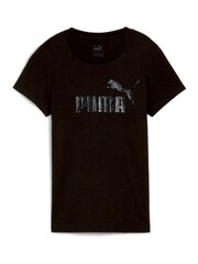 Puma Black Womens ESS+ ANIMAL 100% Cotton T-Shirt - Image 4 of 5
