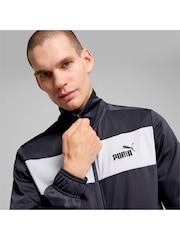 Puma Grey Mens Poly Tracksuit - Image 4 of 6
