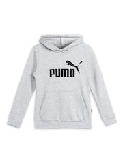 Puma Grey Essentials Logo Youth Hoodie - Image 1 of 2