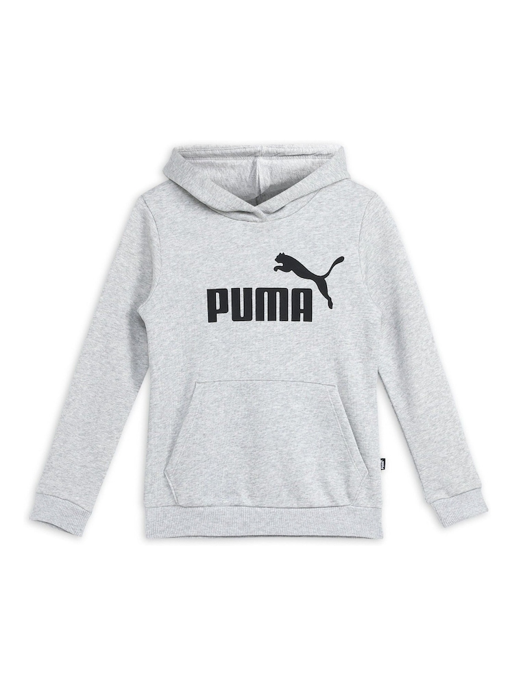 Puma Grey Essentials Logo Youth Hoodie - Image 1 of 2