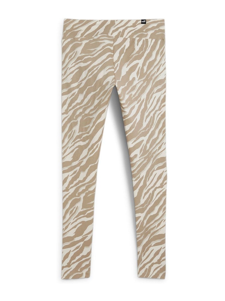 Puma White Womens ESS+ ANIMAL Graphics Leggings - Image 5 of 5