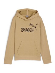 Puma Brown Kids Girls ESS+ Animal Hoodie - Image 4 of 5