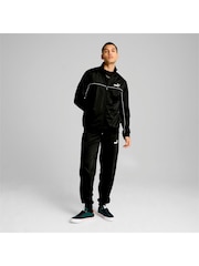 أسود - بدلة رياضية بحواف أنبوبية للرجال من Puma - صورة 1 من 6