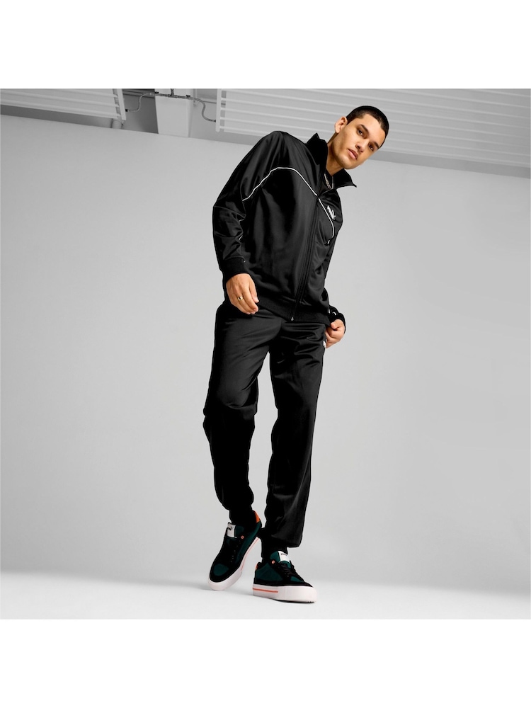 أسود - بدلة رياضية بحواف أنبوبية للرجال من Puma - صورة 2 من 6