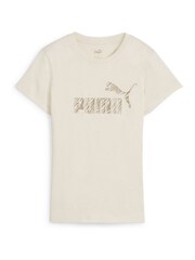 Puma White Womens ESS+ ANIMAL 100% Cotton T-Shirt - Image 5 of 6