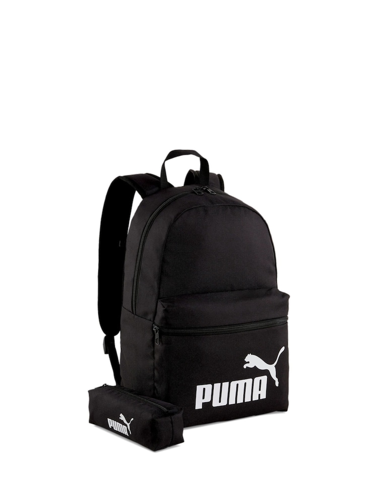 Puma Black Unisex PHASE Backpack Set - Image 1 of 5