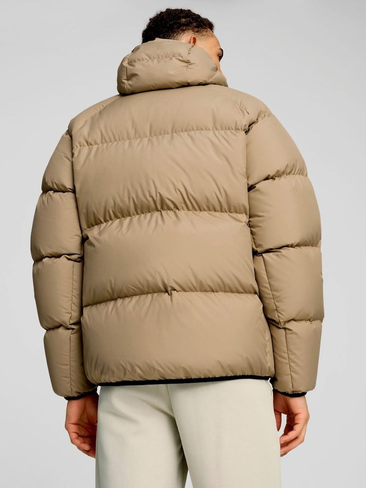 Puma Brown Mens Down Puffer Jacket - Image 2 of 6