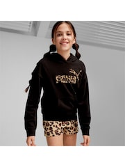 Puma Black Kids Girls ESS+ Animal Hoodie - Image 1 of 5