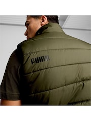 Puma Green Mens Essentials Padded Vest - Image 4 of 6