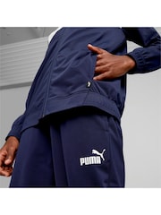 Puma Blue Mens Poly Tracksuit - Image 2 of 6