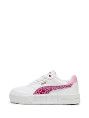 Puma White Kids Girls Cali Court Animal Sneakers - Image 2 of 6