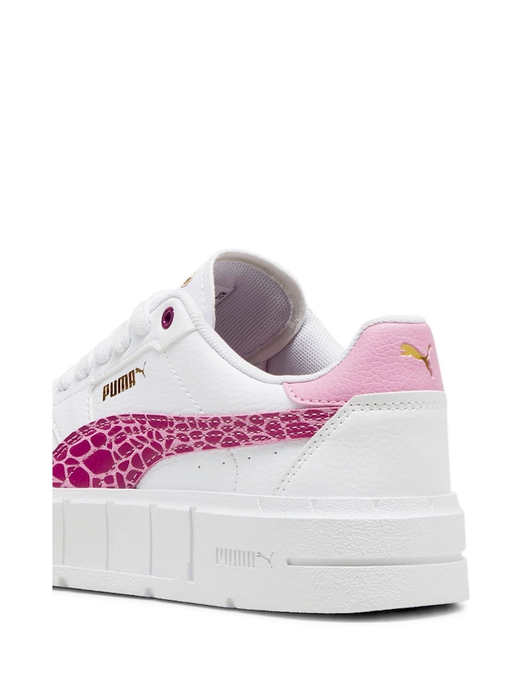 Puma White Kids Girls Cali Court Animal Sneakers - Image 6 of 6