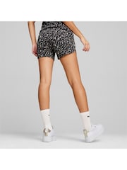 Puma Black Womens ESS+ ANIMAL Print Shorts - Image 2 of 5
