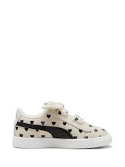 Puma White Kids Unisex Suede Classic LF Re Bow V Sneakers - Image 1 of 6