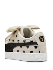 Puma White Kids Unisex Suede Classic LF Re Bow V Sneakers - Image 4 of 6