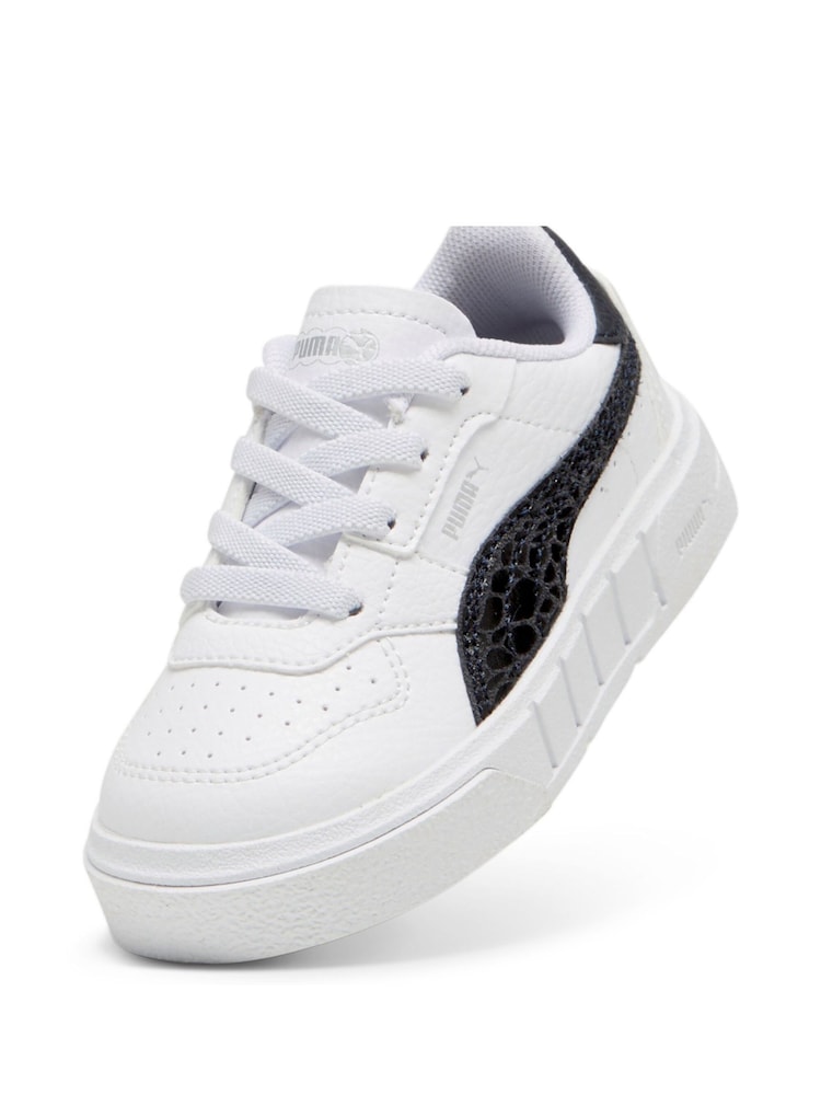 Puma White Black Cali Court Animal Baby Girl Sneakers - Image 4 of 6