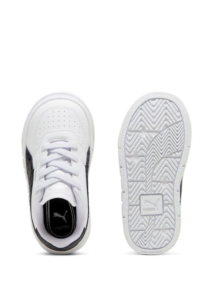 Puma White Black Cali Court Animal Baby Girl Sneakers - Image 5 of 6