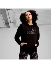 Puma Black Womens ESS+ ANIMAL Hoodie - Image 1 of 6