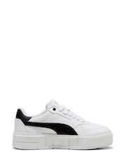 Puma White Black Kids Girls Cali Court Animal Sneakers - Image 1 of 6