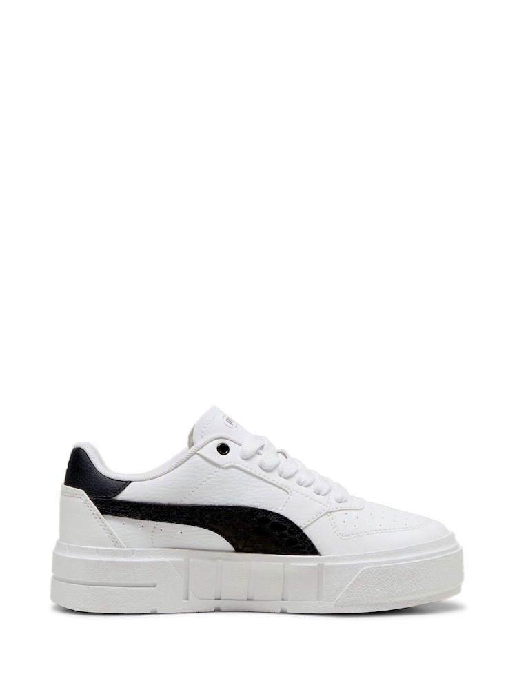 Puma White Black Kids Girls Cali Court Animal Sneakers - Image 1 of 6