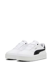 Puma White Black Kids Girls Cali Court Animal Sneakers - Image 3 of 6