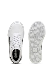 Puma White Black Kids Girls Cali Court Animal Sneakers - Image 4 of 6