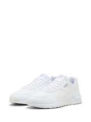 Puma White Unisex Graviton 2 Sneakers - Image 3 of 6