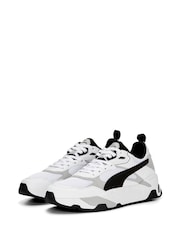 Puma White Unisex Trinity Sneakers - Image 5 of 6