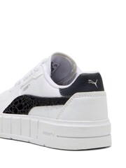 Puma White Black Kids Girls Cali Court Animal Print Sneakers - Image 6 of 6