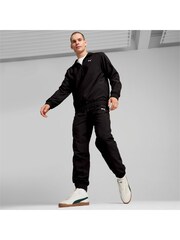 Puma Black Mens Woven Quarter Zip Tracksuit - Image 1 of 6