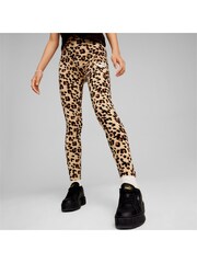 Puma Brown Kids Girls ESS+ ANIMAL Leggings - Image 1 of 5