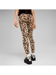 Puma Brown Kids Girls ESS+ ANIMAL Leggings - Image 2 of 5