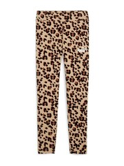 Puma Brown Kids Girls ESS+ ANIMAL Leggings - Image 4 of 5