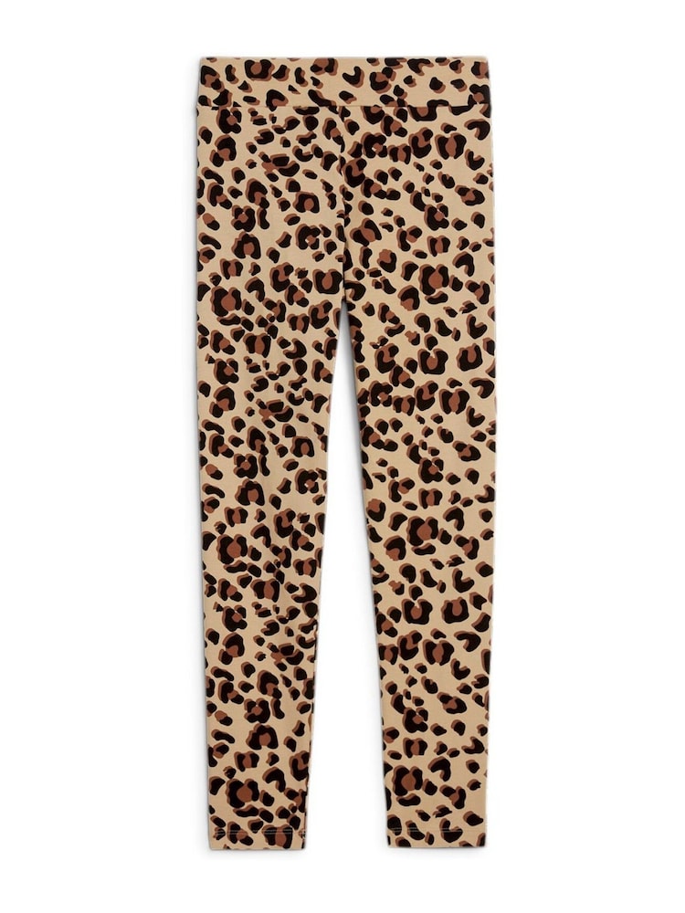 Puma Brown Kids Girls ESS+ ANIMAL Leggings - Image 5 of 5