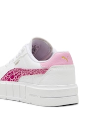 Puma White Kids Girls Cali Court Animal Print Sneakers - Image 4 of 6